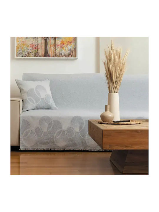 Borea 0 X Decken & Couchdecken Zweisitzer-Sofa Überwurf 180x250cm Ecru
