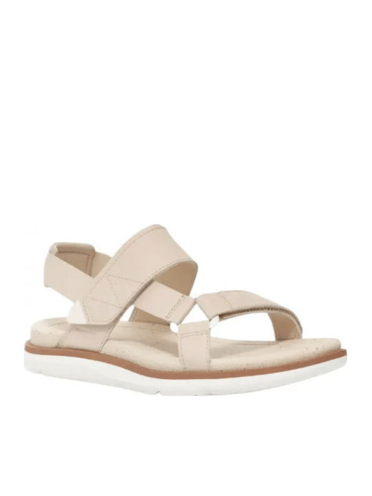 Teva Madera Δερμάτινα Σανδάλια Εκρού