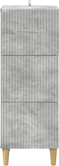 Comodă de Depozitare din Lemn cu 3 Sertare M33xL34.5xÎ90cm