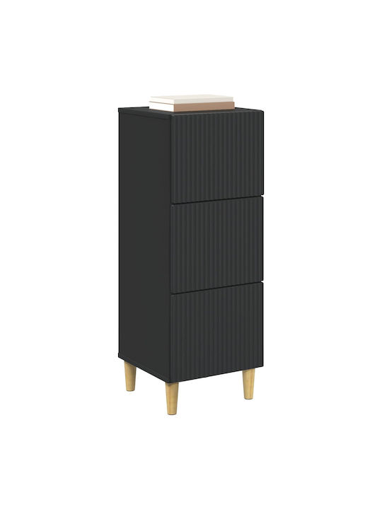 Wooden Storage Drawers with 3 Drawers L33xW34.5xH90cm