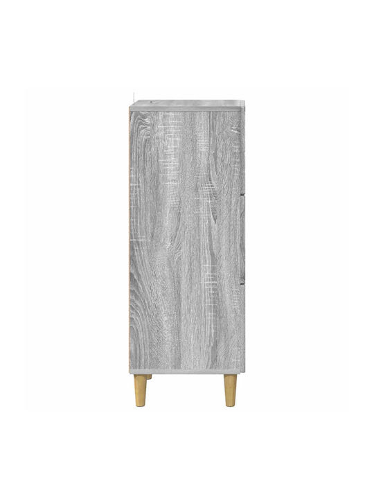 Wooden Storage Drawers with 3 Drawers L33xW34.5xH90cm