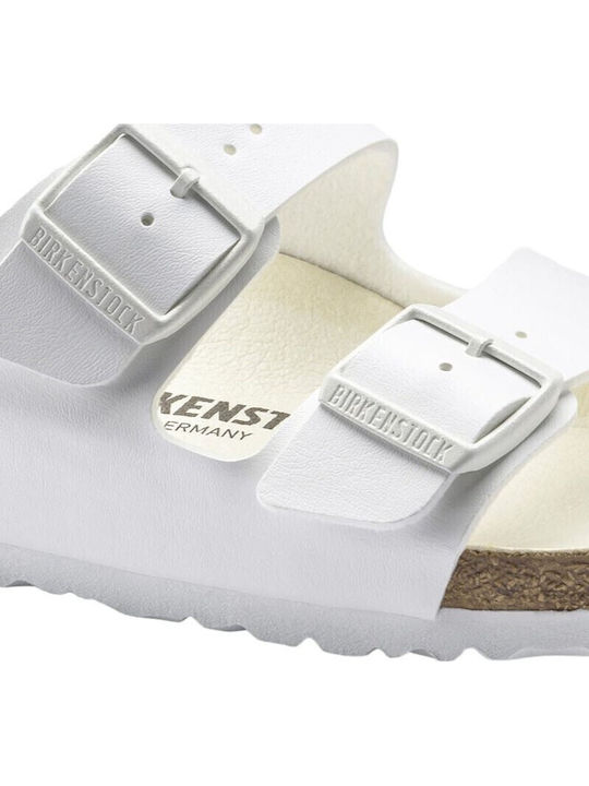Arizona Birko-Flor Women's Anatomic Sandals White Narrow Fit