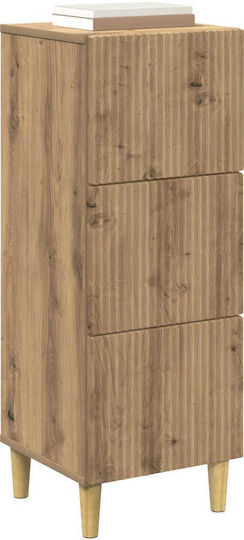 Comodă de Depozitare din Lemn cu 3 Sertare M33xL34.5xÎ90cm