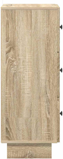 Sertar De Depozitare Din Lemn Cu 3 Sertare M33xL34.5xÎ90cm