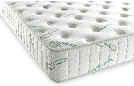 Stewehome Saltea Ortopedică cu Arcuri Textură Moale Pat Single 170x90x22 Cm