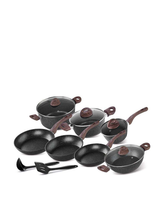 SGTT Set Vase de Gătit cu Acoperire Antiaderentă 7 Piese