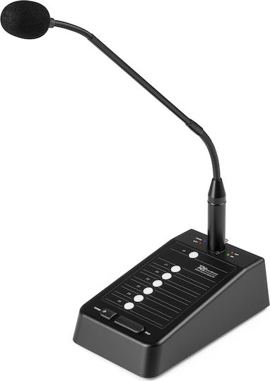 Power Dynamics PMPM10 6-Zone Paging Announcement Microphone for PMP 954.030 Amplifier Series