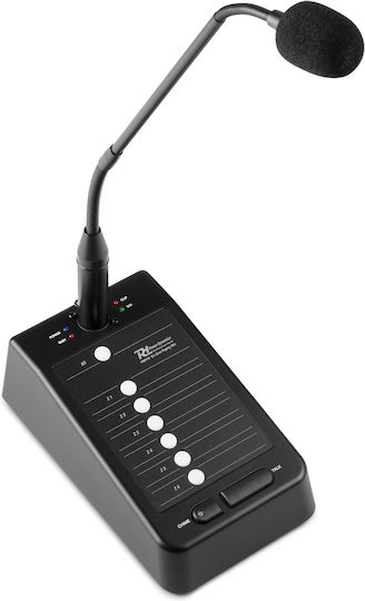Power Dynamics PMPM10 6-Zone Paging Announcement Microphone for PMP 954.030 Amplifier Series