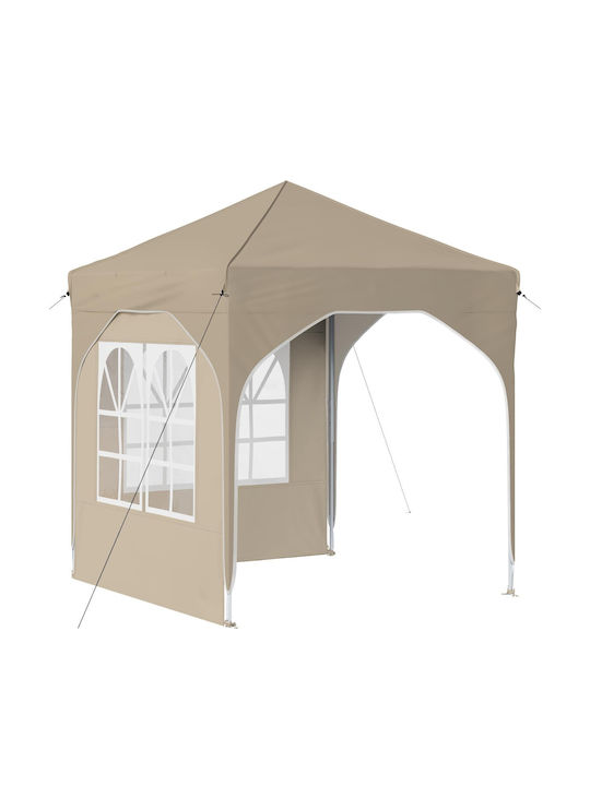 vidaXL Garten Gazebo Beige 1,92x1,92m