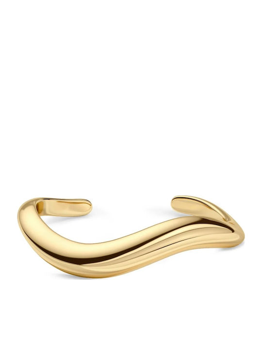 Edblad Women's Gold Plated Steel Handcuff Bracelet 16.5cm
