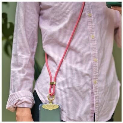 Phone Holder Lanyard H-f Pink 2 Usb Kikkerland Ink37