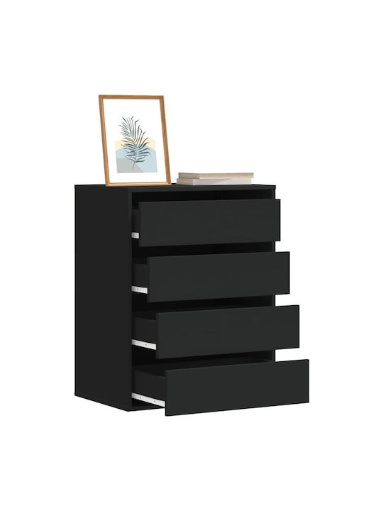 Drawers Storage Wooden with 4 Drawers L60xW41xH76cm