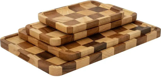End Grain Servierplatte Hölzernes 38x24cm pl00082.009