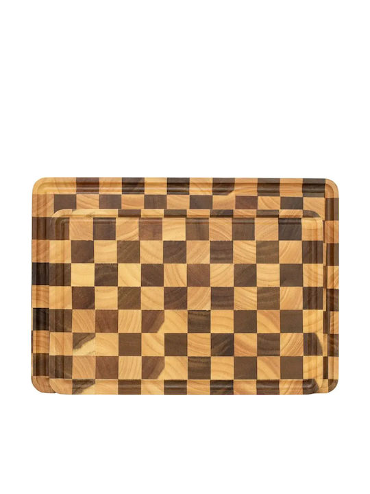 End Grain Servierplatten Hölzernes 40x28cm pl505.033