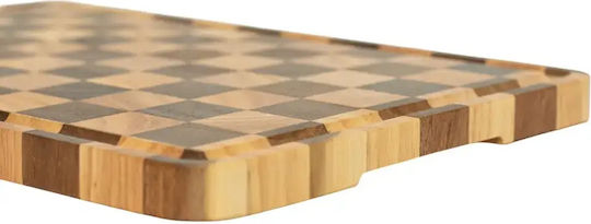 End Grain Wooden Serving Platter 40x28cm pl505.033