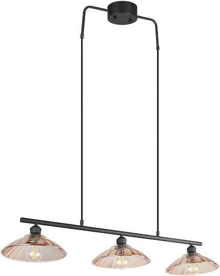 Trio Lighting Lumini Suspendate Cu Înălțime Reglabilă Galben Miere Cu Bază De Bec E27