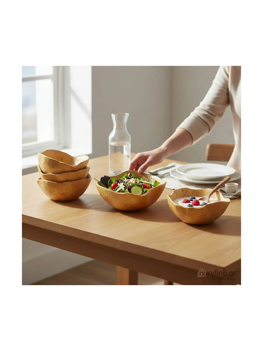 Round Wooden Serving Bowl bl699.061