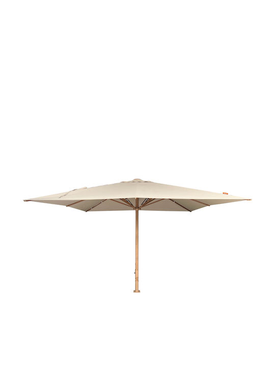 Professional Aluminum Squared Parasol Gladell Beige 3.53x3.53m