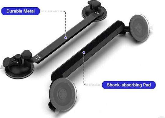 Car Roof Support Base Kit Starlink Mini Base Mounting Car Roof Kit 4 Suction Strong Grip Cups Stable Satellite Signal On Windows & Sunroofs Cars RVs Boats Yachts Black Code 1-per0159