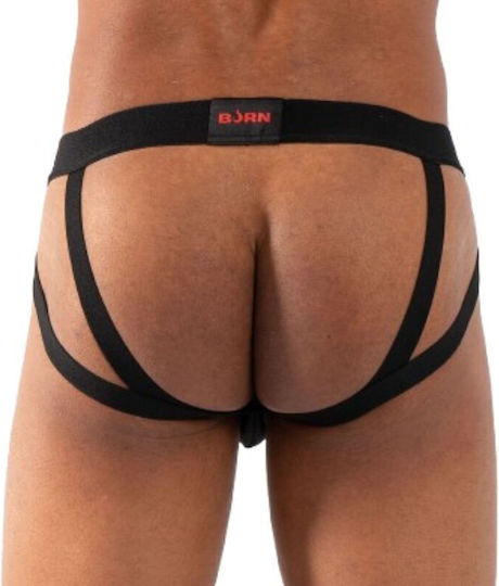 Burn Lenjerie Bărbătească Jockstrap Negru