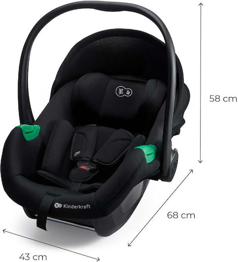 Kinderkraft Mink Pro 2 Scaun Auto i-Size cu Isofix Negru 0-13 kg