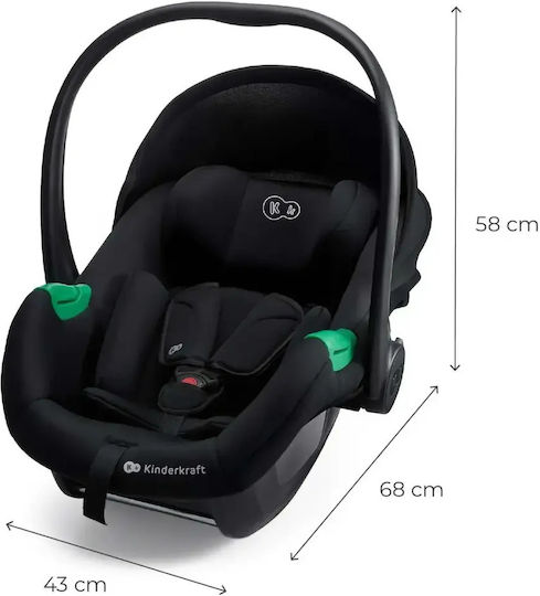 Kinderkraft Mink Pro 2 Scaun Auto i-Size cu Isofix Negru 0-13 kg