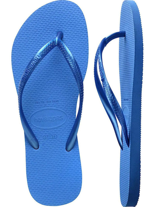 Slim Flip Flops in Blue Colour
