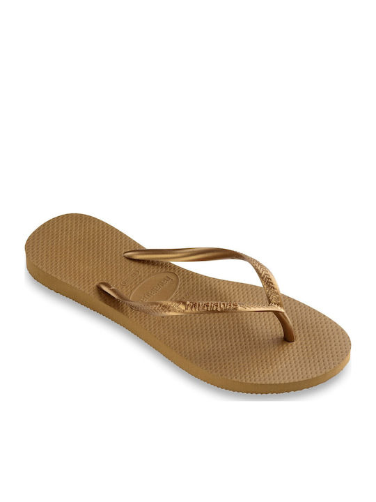 Slim Women's Flip Flops Bronze