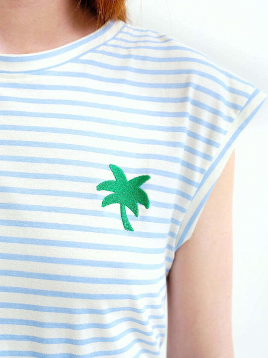 Women's Striped Multicolour T-shirt