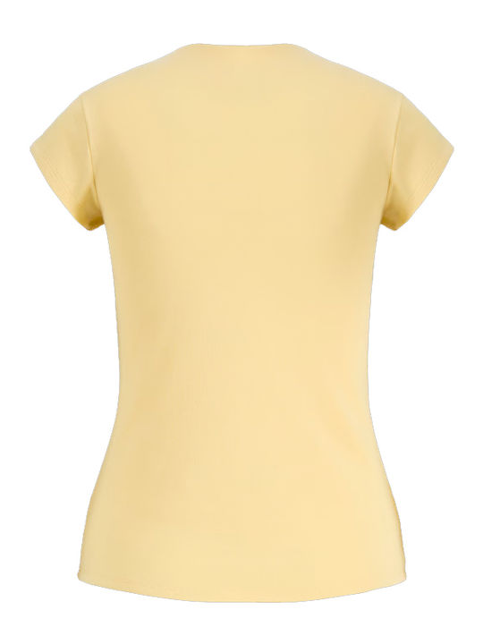 Jack & Jones Women's T-shirt Yellow
