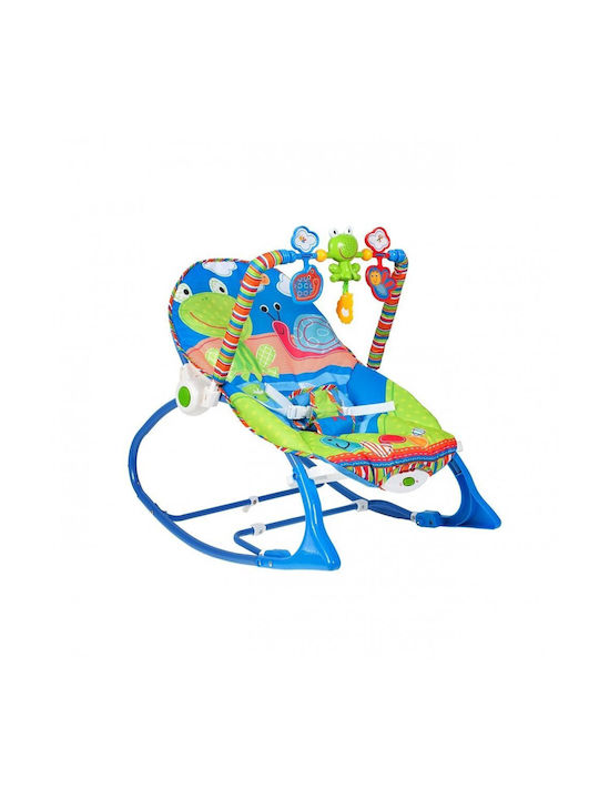MalPlay Relax Manual Pentru Bebeluși cu Muzică Albastru pentru Copil până la 18kg