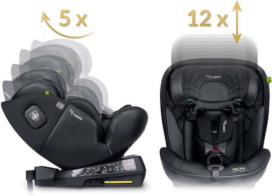 Nukido Aero Kinderautositz i-Size mit ISOfix Schwarz