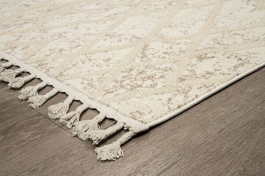 Newplan Gala 11850d White Rug Rectangular with Fringes White