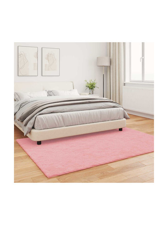 vidaXL Χαλί Ορθογώνιο Ροζ 140x200cm