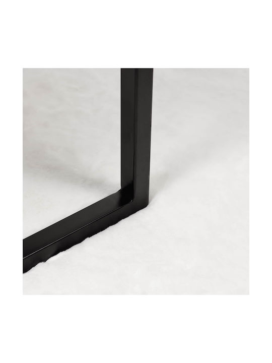 vidaXL Covor Rectangular Alb