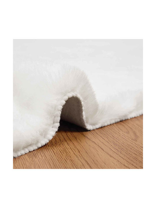 vidaXL Χαλί Ορθογώνιο Λευκό 120x170cm
