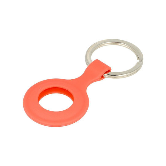 Keychain Case Silicone for AirTag in Orange color