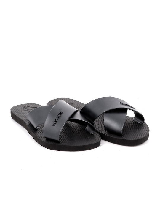 Aqua Metallic Slides In Black Colour
