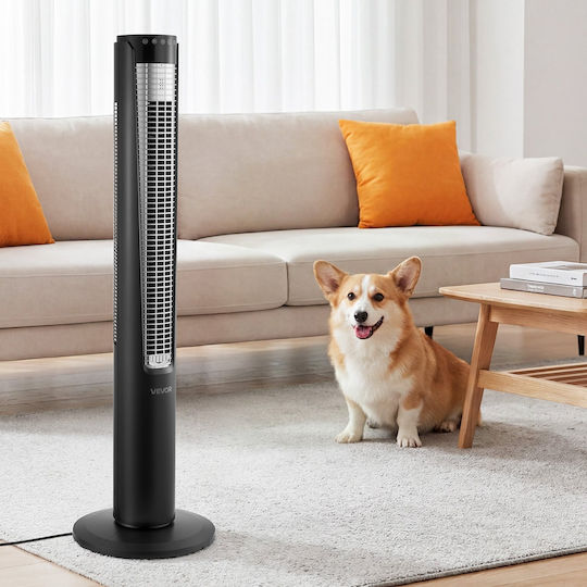 Vevor Ανεμιστήρας Πύργος 60W με Τηλεχειριστήριο Μαύρος