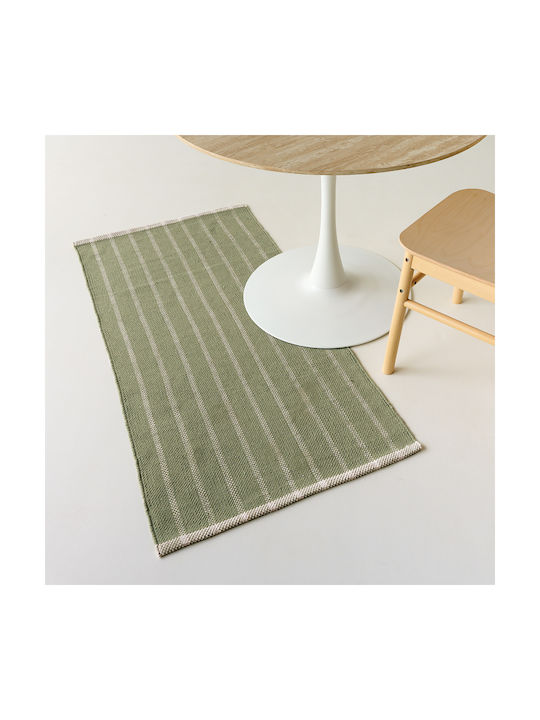 Kentia Hunter 02 Χαλί Ορθογώνιο Βαμβακερό Khaki 70x140cm