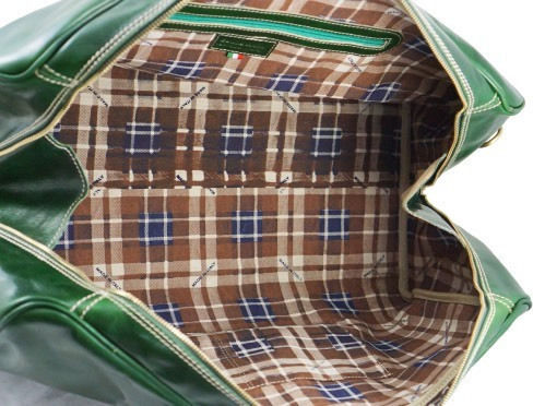 Mybag Σακ Βουαγιάζ Πράσινο από Δέρμα