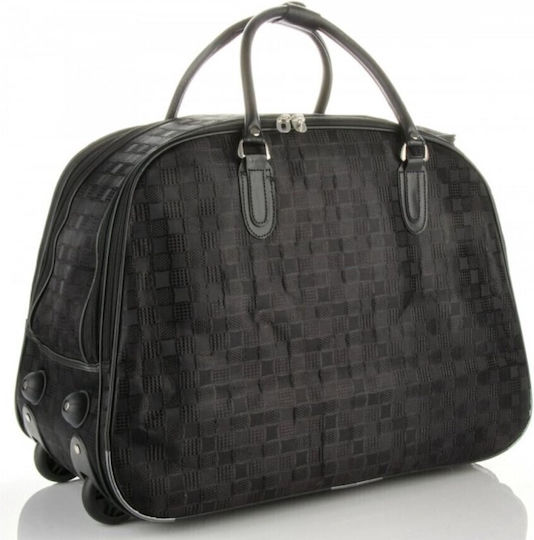 Sack Reise Schwarz mit Rädern aus Künstliches Leder M53xP30xH36cm RZ5588-15-Schwarz