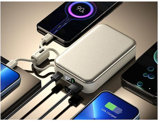 AT0639 Power Bank 20000mAh 22.5W Quick Charge 3.0 Beige
