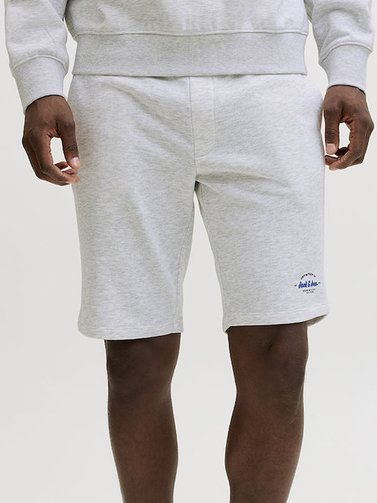 Jack & Jones Sport Herren Shorts Weiß Melange Offwhite
