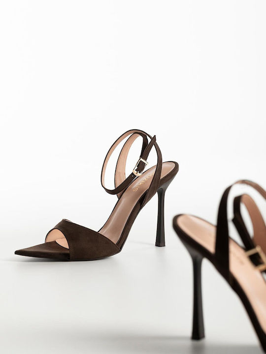 Suede Sandals Brown K26-069-0902 S-KAFE