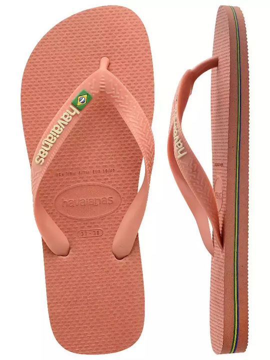Brasil Logo Women's Flip Flops Orange