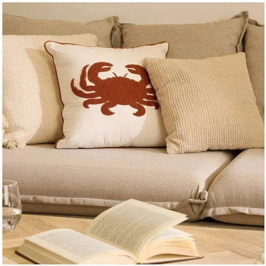 Atmosphera Μαξιλάρι Oceania White 45x45εκ.