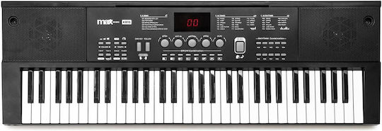 Max Αρμόνιο KB15SET με 61 Πλήκτρα με Βάση, Ακουστικά, Σκαμπό και Αναλόγιο Μαύρο