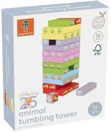 Επιτραπέζιο Παιχνίδι Unstable Tower Animals για 2+ Παίκτες 3+ Ετών (EN) Orange Tree Toys