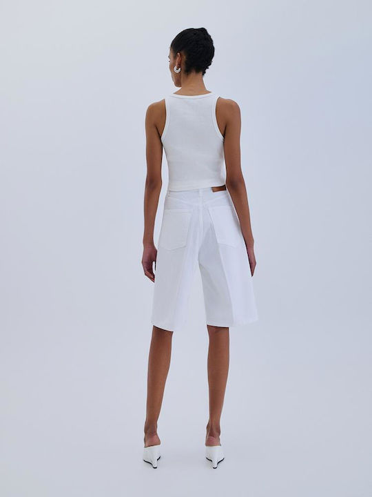 Women's Jean Bermudas White